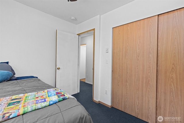 17504 Loop Ln SE, Yelm, WA 98597 - carpeted bedroom with baseboards