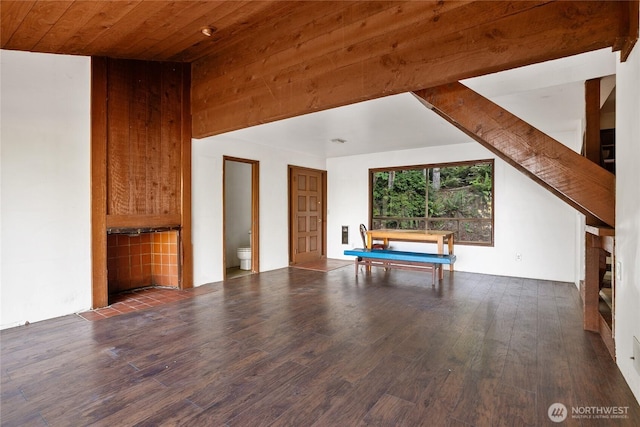 9744 Cascade Loop NE, Olympia, WA 98516 - playroom featuring wood finished floors and wooden ceiling