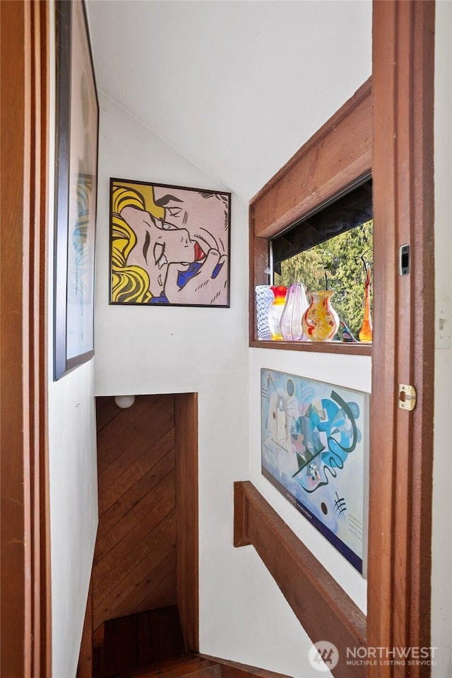 9744 Cascade Loop NE, Olympia, WA 98516 - staircase featuring lofted ceiling