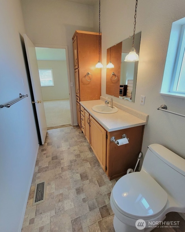 5309 NE 75th Ave, Vancouver, WA 98662 - bathroom featuring vanity and stone finish floors