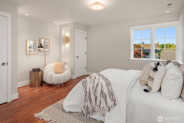 1915 35th Ave W, Seattle, WA 98199 - bedroom with wood finished floors and recessed lighting
