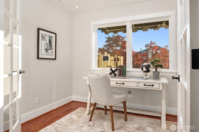 1915 35th Ave W, Seattle, WA 98199 - office featuring wood finished floors and recessed lighting
