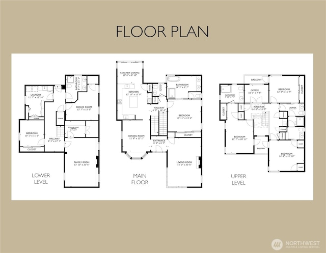 1915 35th Ave W, Seattle, WA 98199 - view of home floor plan