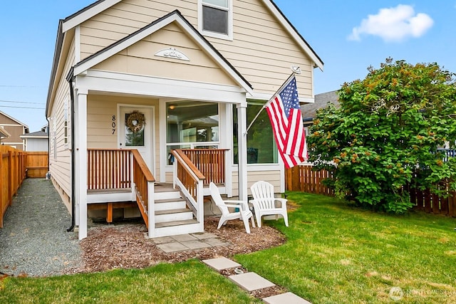 807 24th St, Anacortes, WA 98221 - view of shotgun-style home