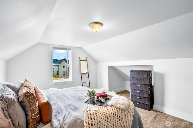 807 24th St, Anacortes, WA 98221 - bedroom with carpet flooring and vaulted ceiling