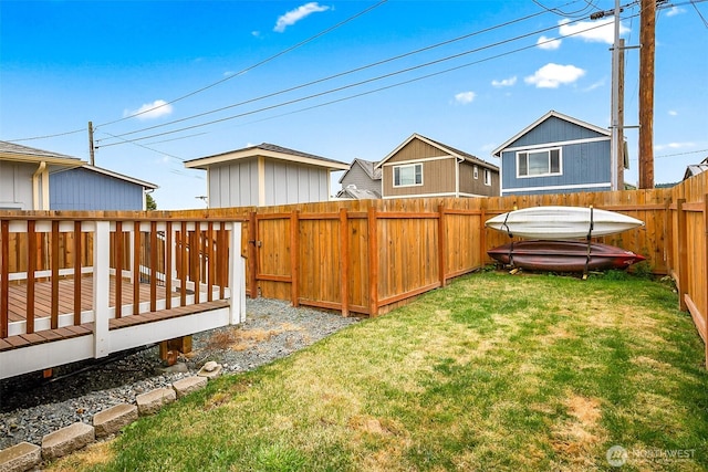 807 24th St, Anacortes, WA 98221 - fenced backyard with a deck