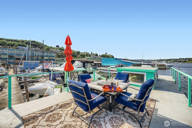 1818 Westlake Ave N Unit D-33, Seattle, WA 98109 - view of patio with a water view