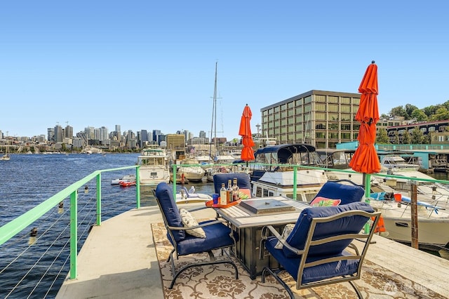 1818 Westlake Ave N Unit D-33, Seattle, WA 98109 - dock with a skyline view and a water view
