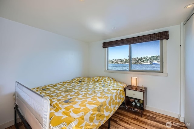 1818 Westlake Ave N Unit D-33, Seattle, WA 98109 - bedroom featuring wood finished floors and recessed lighting