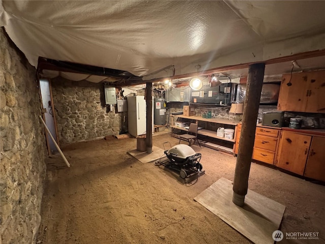 8 Iris Ln, Twisp, WA 98856 - unfinished basement with electric water heater and electric panel