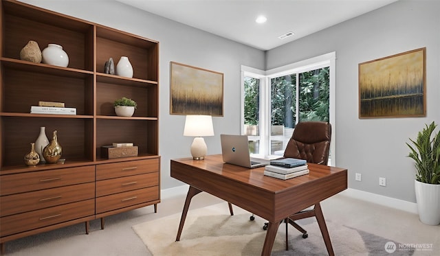 1542 213th Ct NE, Sammamish, WA 98074 - home office featuring light carpet and baseboards