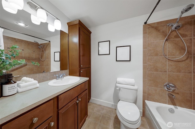 300 N 130th St Unit 2306, Seattle, WA 98133 - bathroom featuring bathtub / shower combination, vanity, and tile patterned flooring