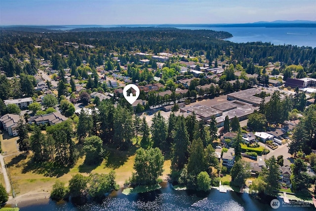 300 N 130th St Unit 2306, Seattle, WA 98133 - aerial view of property's location with a large body of water and nearby suburban area