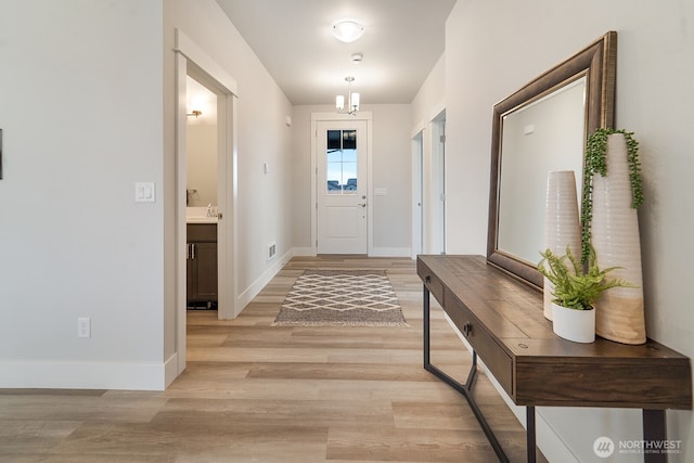 5763 S Sherri Lea Rd, Spokane, WA 99224 - entrance foyer featuring light wood finished floors