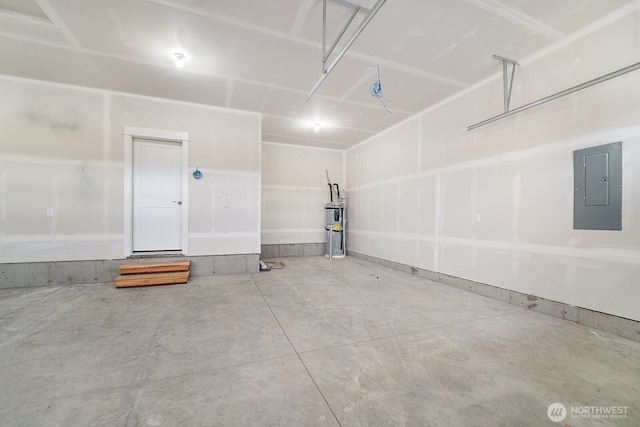 5763 S Sherri Lea Rd, Spokane, WA 99224 - garage featuring electric panel and electric water heater