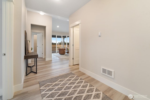 5819 S Sherri Lea Rd, Spokane, WA 99224 - hallway featuring light wood finished floors and recessed lighting