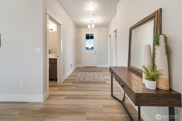 5819 S Sherri Lea Rd, Spokane, WA 99224 - foyer entrance with light wood-style flooring
