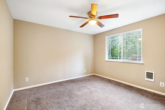 636 Nevil Rd, Winlock, WA 98596 - carpeted spare room with ceiling fan and heating unit