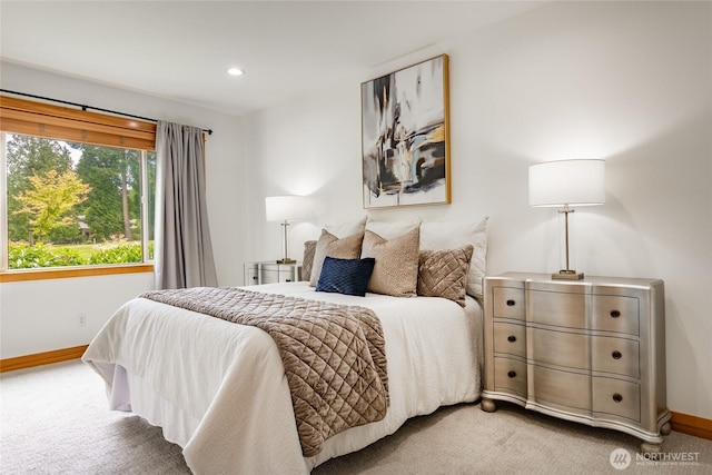 9002 Gleneagle Dr, Blaine, WA 98230 - carpeted bedroom with baseboards and recessed lighting