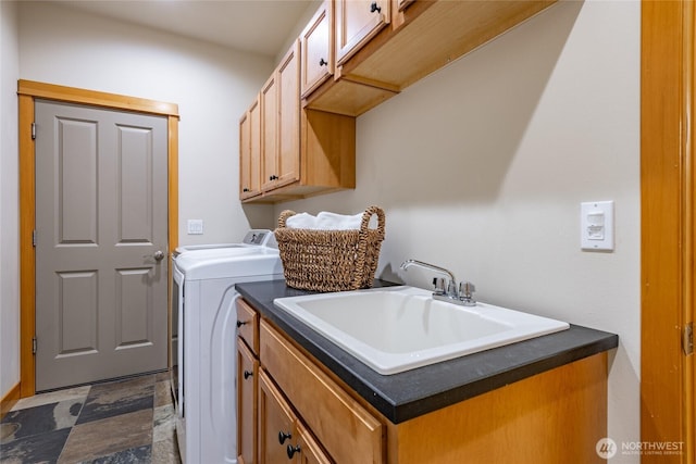 9002 Gleneagle Dr, Blaine, WA 98230 - laundry room with independent washer and dryer and cabinet space