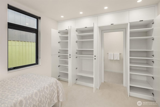 8054A Brooklyn Ave NE, Seattle, WA 98115 - bedroom featuring light carpet and recessed lighting
