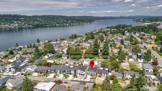 1118 N 34th St, Renton, WA 98056 - aerial view of property's location with nearby suburban area and a large body of water