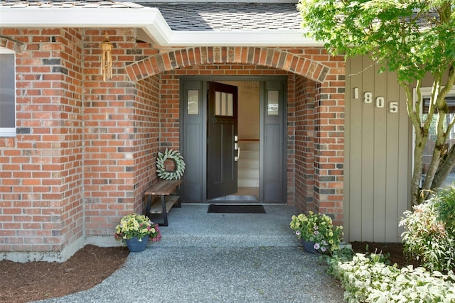 1805 179th Pl NE, Bellevue, WA 98008 - entrance to property with brick siding and a shingled roof