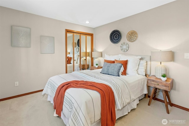 1805 179th Pl NE, Bellevue, WA 98008 - bedroom with carpet flooring, a closet, and recessed lighting