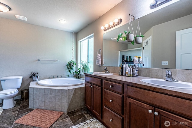 5003 Madison Heights Ct SE, Olympia, WA 98501 - bathroom with double vanity and a bath