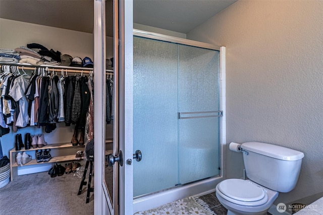 5003 Madison Heights Ct SE, Olympia, WA 98501 - bathroom with a shower stall and a spacious closet