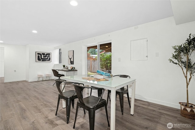 16654 SE 26th Pl, Bellevue, WA 98008 - dining area with wood finished floors and recessed lighting