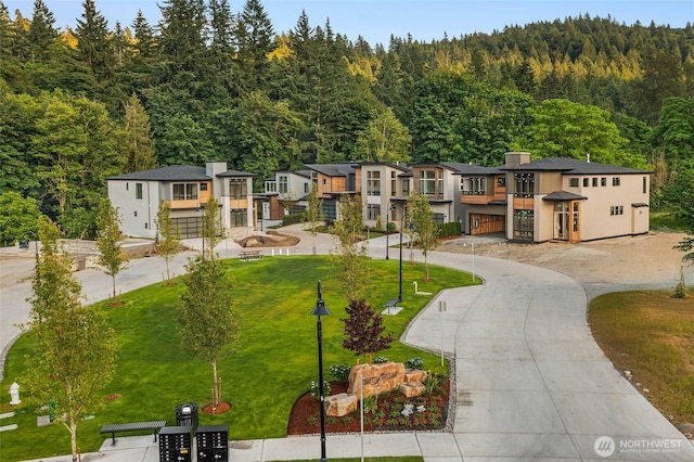 21041 SE 80th St, Issaquah, WA 98027 - aerial view of residential area featuring a forest