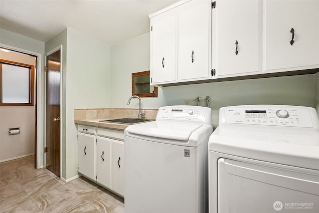 5415 Johnson Point Rd NE, Olympia, WA 98516 - laundry area with separate washer and dryer and cabinet space