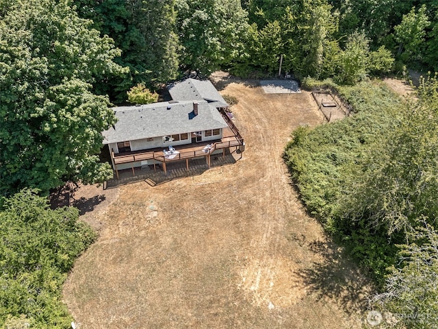 5415 Johnson Point Rd NE, Olympia, WA 98516 - view from above of property with a heavily wooded area