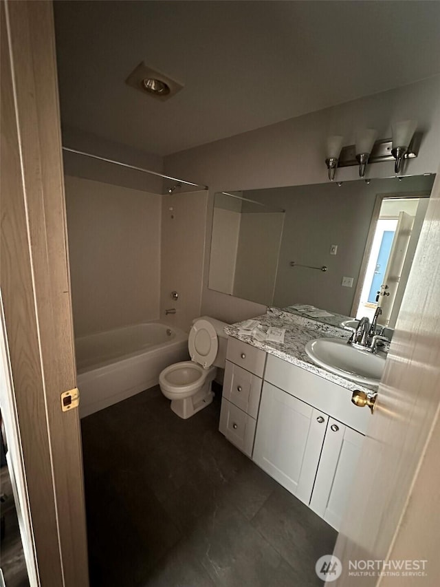 11002 SE Petrovitsky Rd Unit F302, Renton, WA 98055 - bathroom featuring shower / washtub combination, vanity, and tile patterned floors