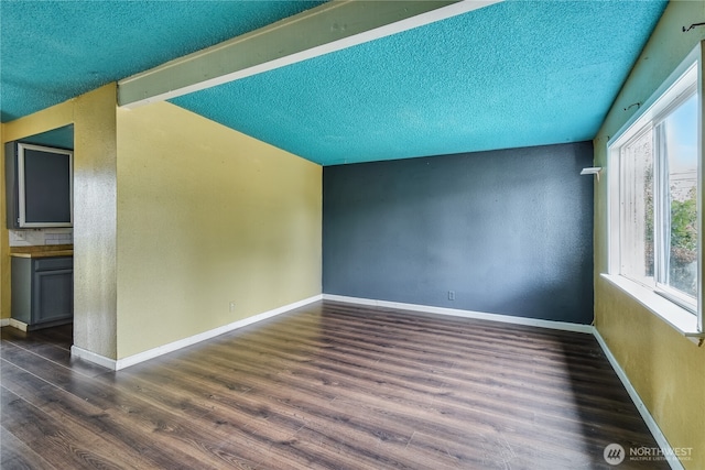 11846 SE 170th Pl, Renton, WA 98258 - spare room featuring a textured ceiling, wood finished floors, and a textured wall