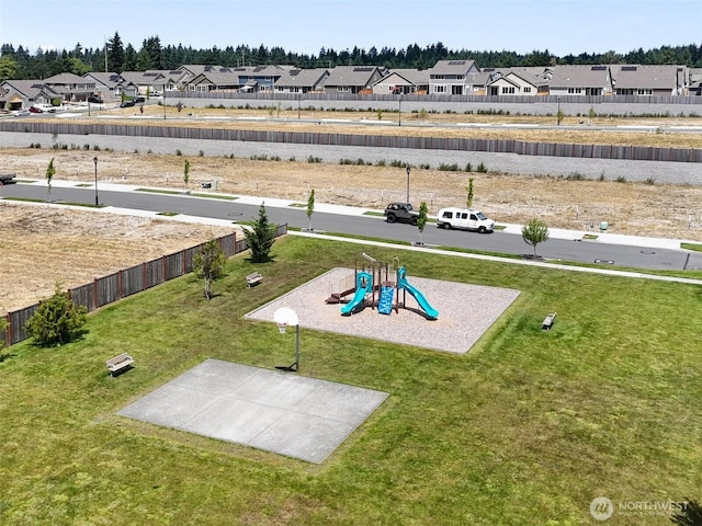 9647 6th Way SE, Lacey, WA 98513 - view of green lawn with a residential view