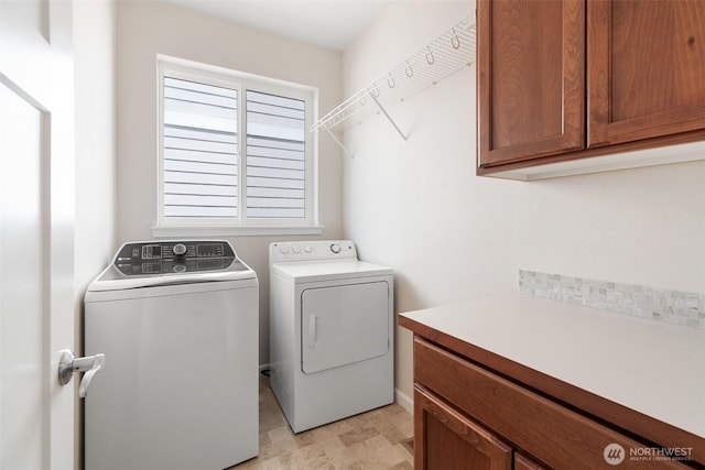 9647 6th Way SE, Lacey, WA 98513 - washroom featuring washing machine and clothes dryer and cabinet space