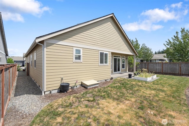 9647 6th Way SE, Lacey, WA 98513 - back of property with a fenced backyard