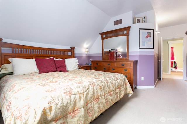 302 S Washington, Everson, WA 98247 - bedroom featuring light colored carpet and vaulted ceiling