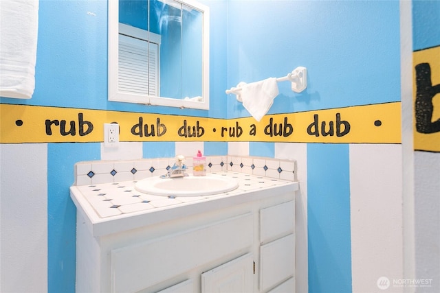 302 S Washington, Everson, WA 98247 - bathroom with backsplash and vanity