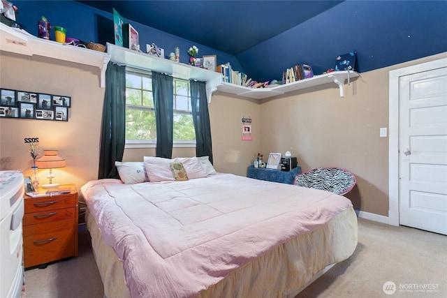 302 S Washington, Everson, WA 98247 - bedroom featuring carpet flooring and lofted ceiling