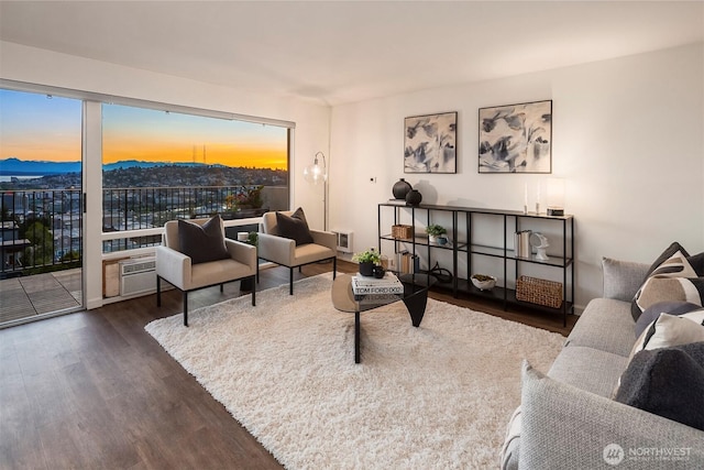 505 Belmont Ave E Unit 801, Seattle, WA 98102 - living area featuring dark wood-style floors