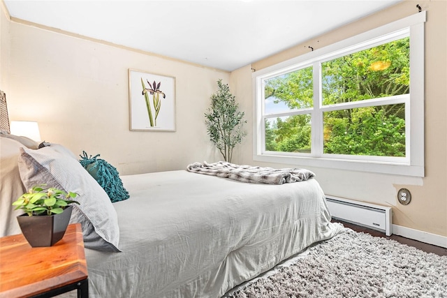 1814 Wilson Ave, Bellingham, WA 98225 - bedroom with a baseboard heating unit and multiple windows