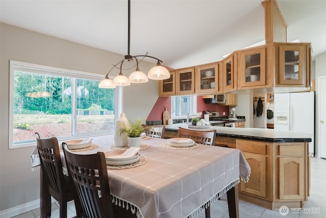 3148 Mountain View Rd, Ferndale, WA 98248 - dining room with plenty of natural light and light tile patterned floors