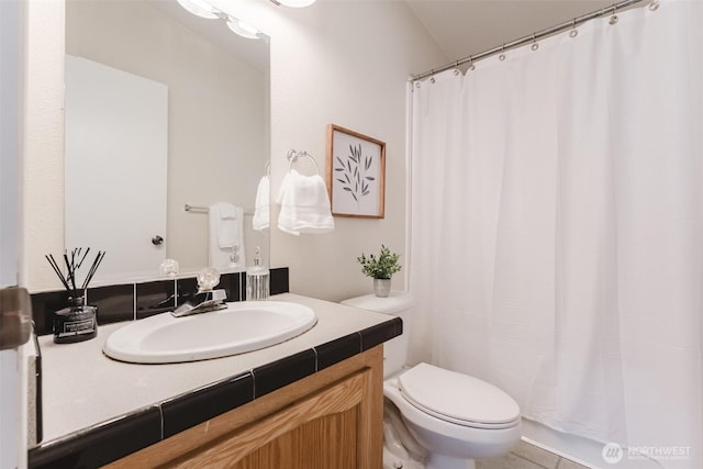3148 Mountain View Rd, Ferndale, WA 98248 - bathroom featuring vanity and a shower with shower curtain