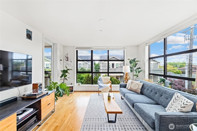4116 California Ave SW Unit 309, Seattle, WA 98116 - living area with wood finished floors