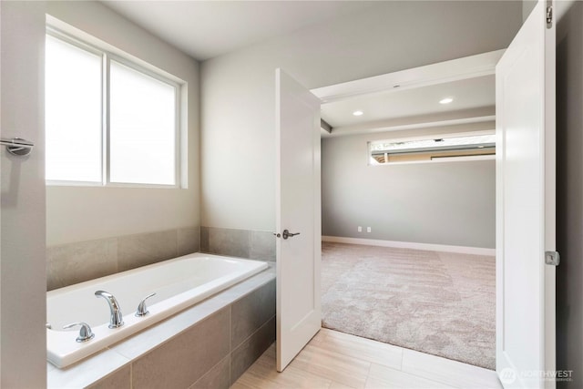 20837 156th St E, Bonney Lake, WA 98391 - full bath with a garden tub and recessed lighting