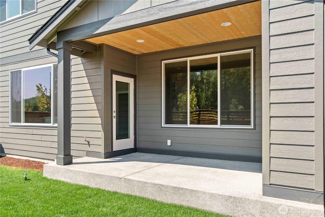 20837 156th St E, Bonney Lake, WA 98391 - doorway to property featuring a patio