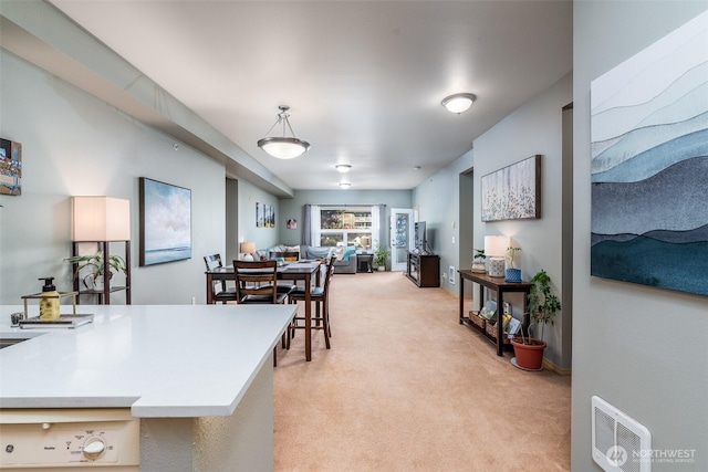 512 Darby Dr Unit 213, Bellingham, WA 98226 - dining space featuring light carpet
